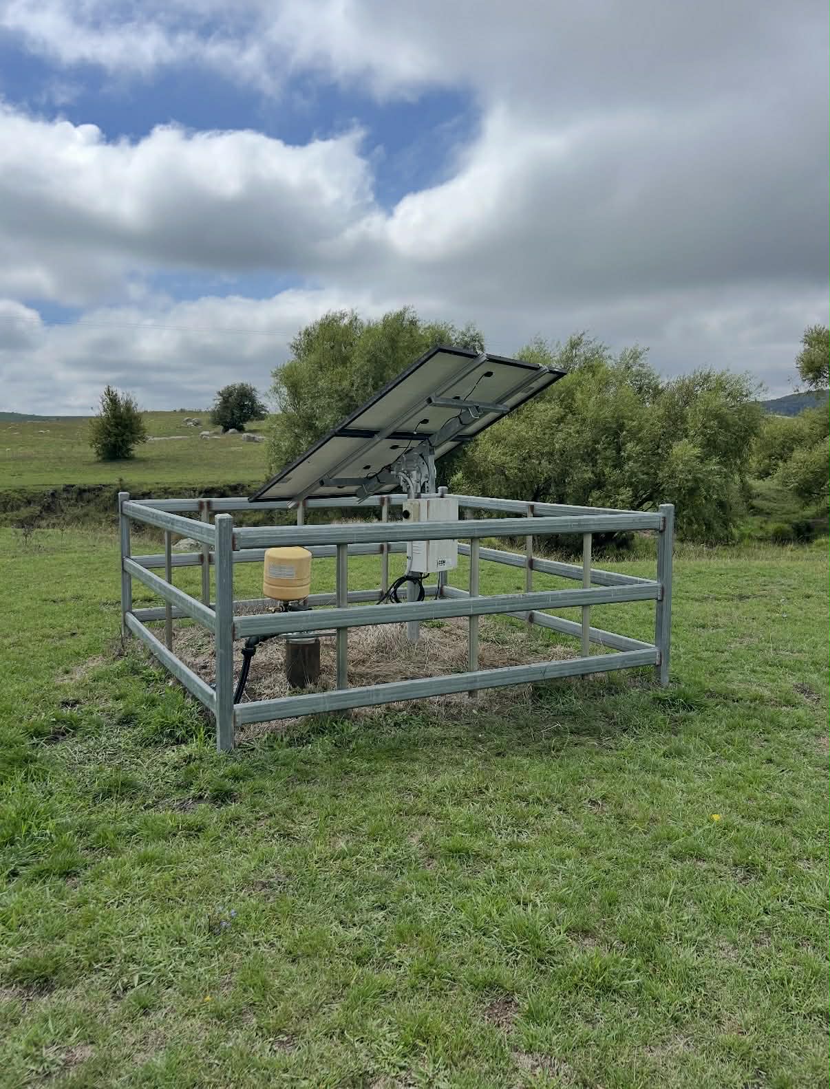 Rural solar equipment installation near Braidwood